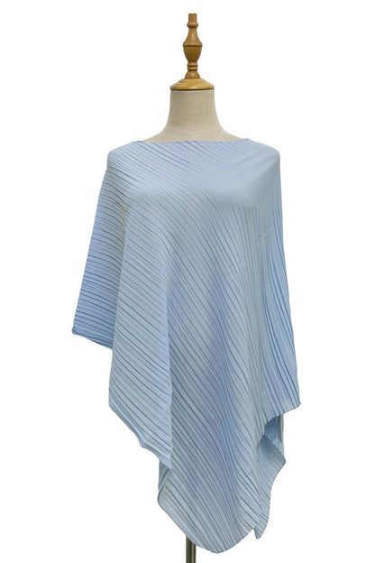 Plain Pleated Chiffon Cover Up: Fuchsia Pink