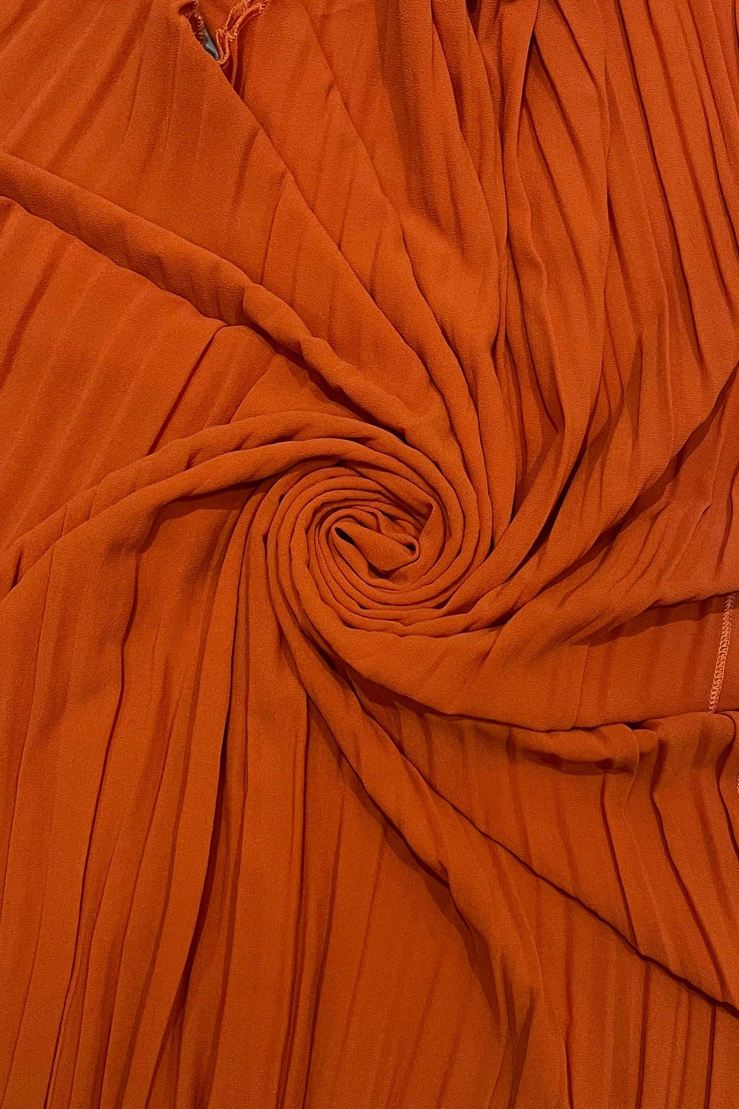 Fashion Scarf World - Plain Pleated Chiffon Cover Up: Red