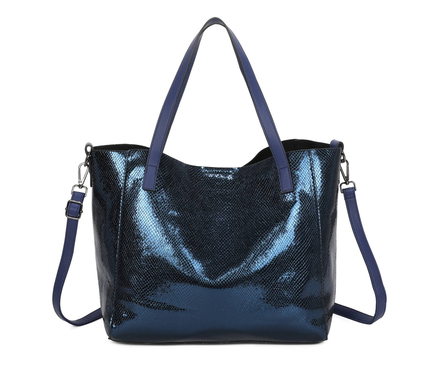 Superbia - Superbia  Shining Tote 2 in 1 Bag in Bag Travel Bag-9335: Silver