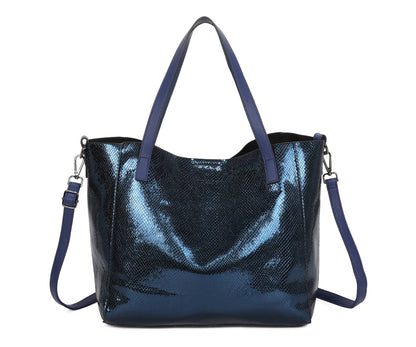 Superbia - Superbia  Shining Tote 2 in 1 Bag in Bag Travel Bag-9335: Silver