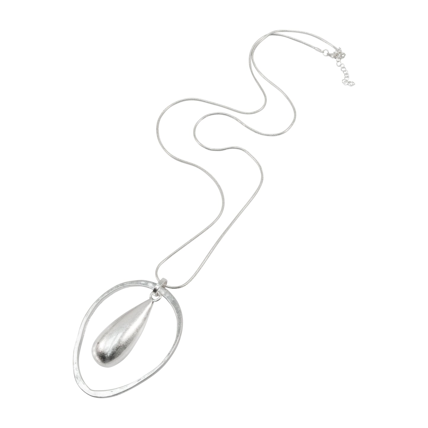 Lovethelinks Ltd - Teardrop Necklace: No Thank You / Rose Gold