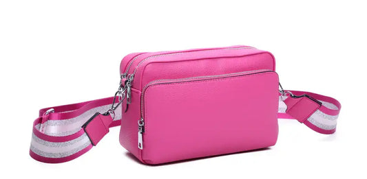 Strathurie - Crossbody Bag with Canvas Strap Rose Violet 0925