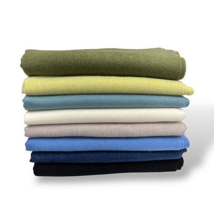 London Scarves - Classic Plain wool Blend with Tassels  300 gr + : Red