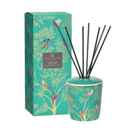 Wax Lyrical UK - Sara Miller Ceramic Reed Diffuser: Tuberose & Wild Musk