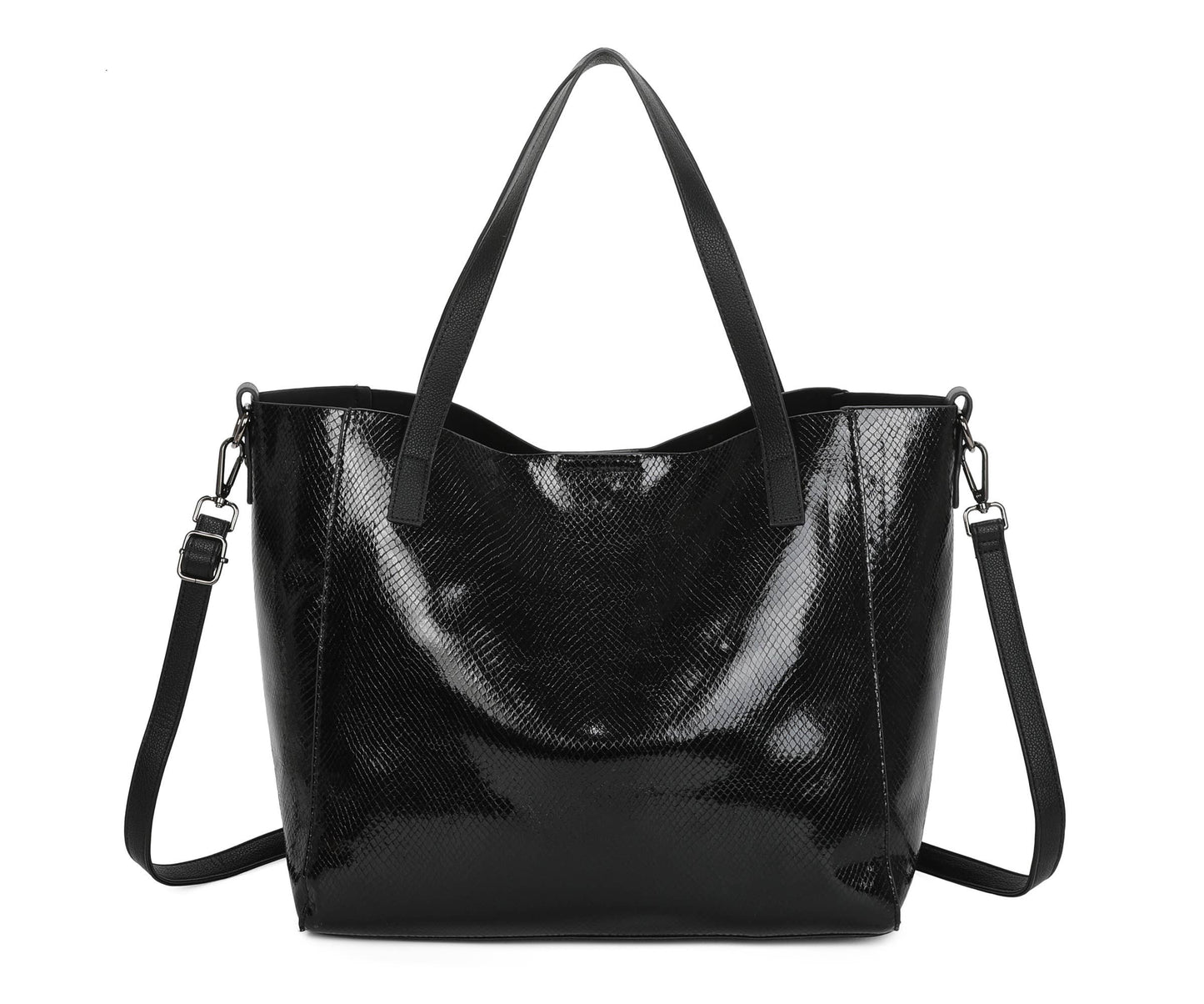 Superbia - Superbia  Shining Tote 2 in 1 Bag in Bag Travel Bag-9335: Silver