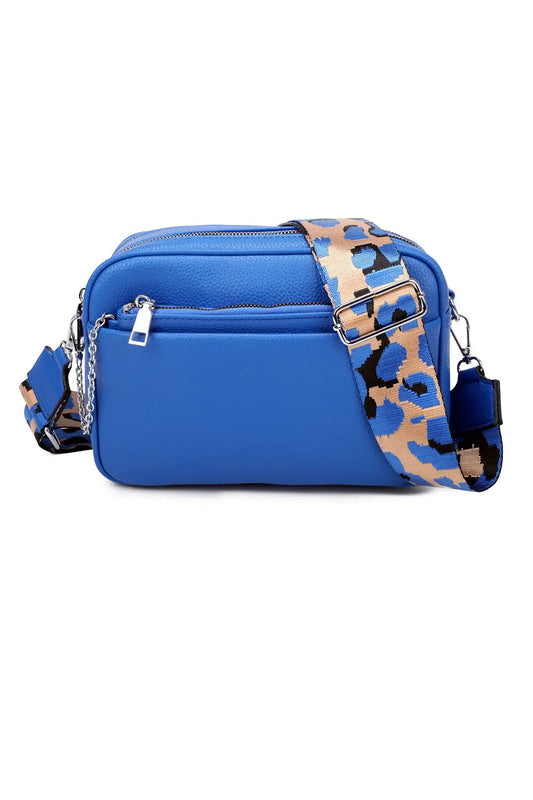 Strathurie - Crossbody Bag with Canvas Strap Sky Blue 505