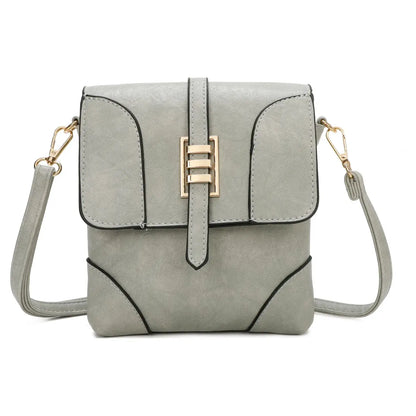 Superbia - Small Front Flap 2 Compartment Cross Body Bag Shoulder Bag: Green