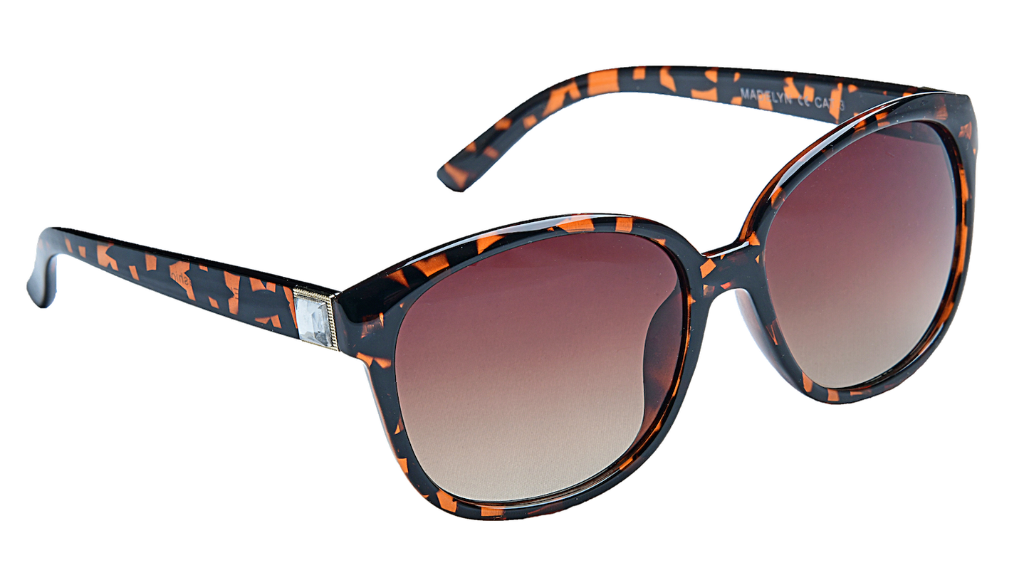 EyeLevel - Madelyn - Ladies Fashion Sunglasses- 2 Styles: Tortoiseshell