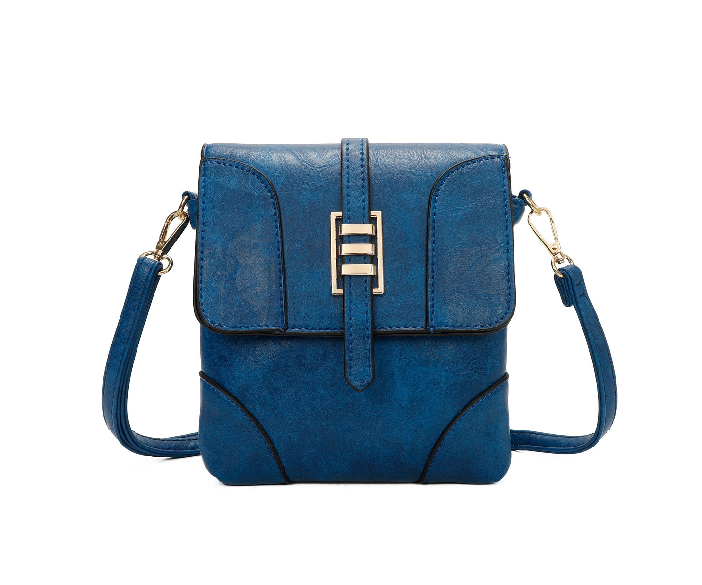 Superbia - Small Front Flap 2 Compartment Cross Body Bag Shoulder Bag: Green