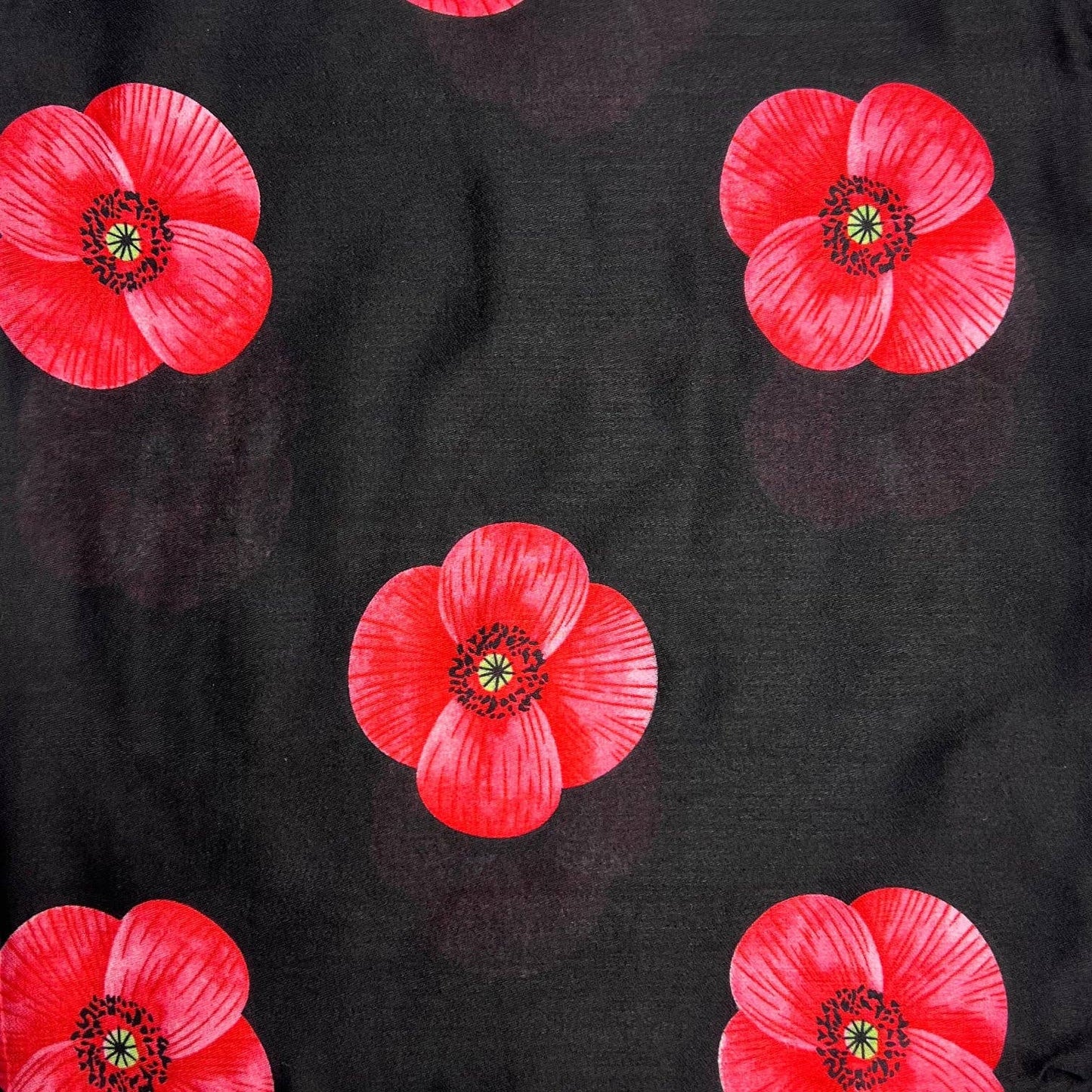 Lili Scarves - Poppy Printed Scarf: White
