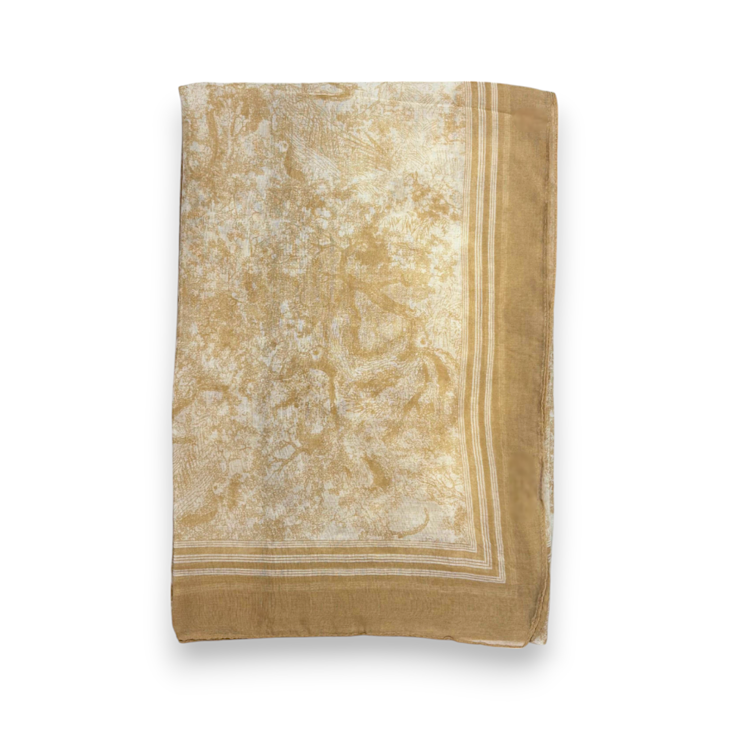 Lili Scarves - Summer Forest Print Scarf: Navy