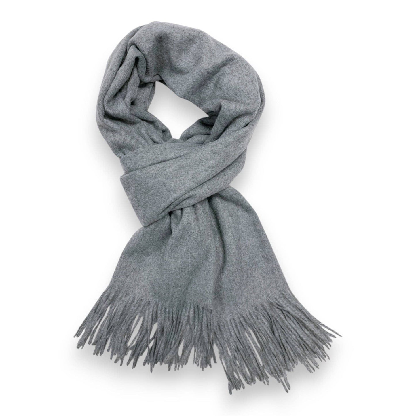 Lili Scarves - Premium Wool Blend Winter Scarf: Red