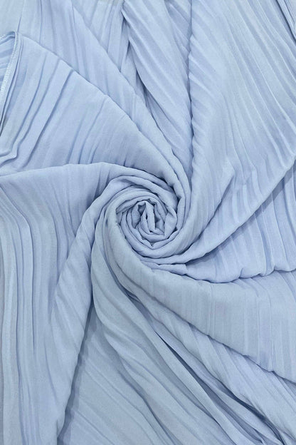 Plain Pleated Chiffon Cover Up: Peach