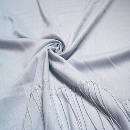 London Scarves - Plain cotton blend pashmina with tassels: Peach A29