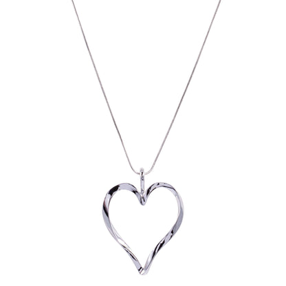 D&X Ltd - Sweetheart Heart Classic Long Necklace: Gold