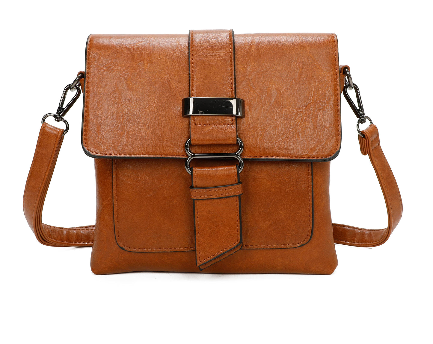 Superbia - Small Medium Size 3 Compartment Cross Body Bag Shoulder Bag: Red