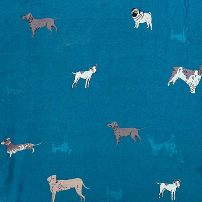 Lili Scarves - Dog Print Scarf: Mocca
