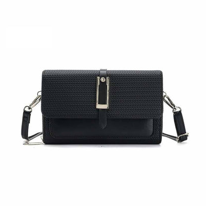 Silver-toned Classic Flap Over 2 Zipper Mobile Bag Essential: Taupe