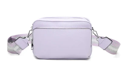 Strathurie - Crossbody Bag with Canvas Strap Silver 0925