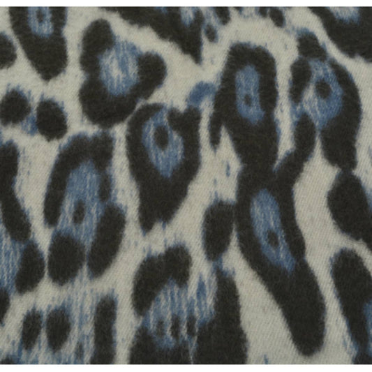 Miss Milly Limited - Navy Blue Animal Print Winter Scarf