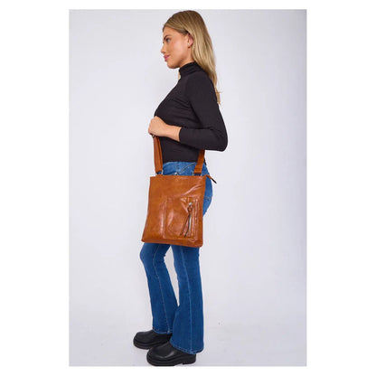 Superbia - Superbia Classic Front Pocket Messenger Bag Cross Body 9130: Navy