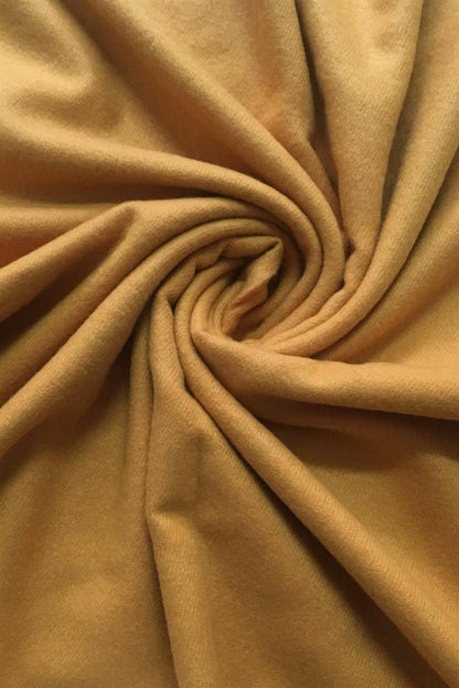 Fashion Scarf World - Plain Wool Pom Pom Scarf: Brown