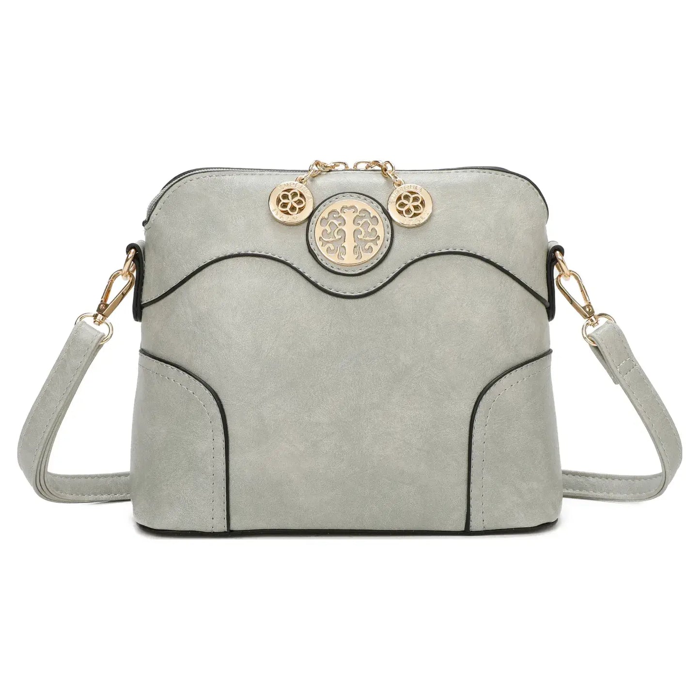 Superbia - Small Square Cross Body Bag Shoulder Bag -9122: White