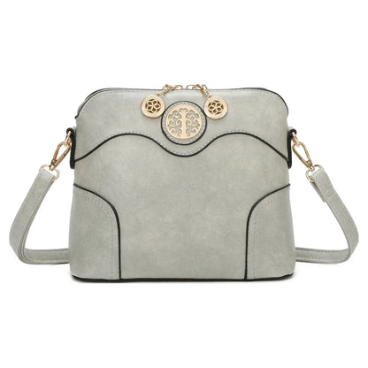 Superbia - Small Square Cross Body Bag Shoulder Bag -9122: White