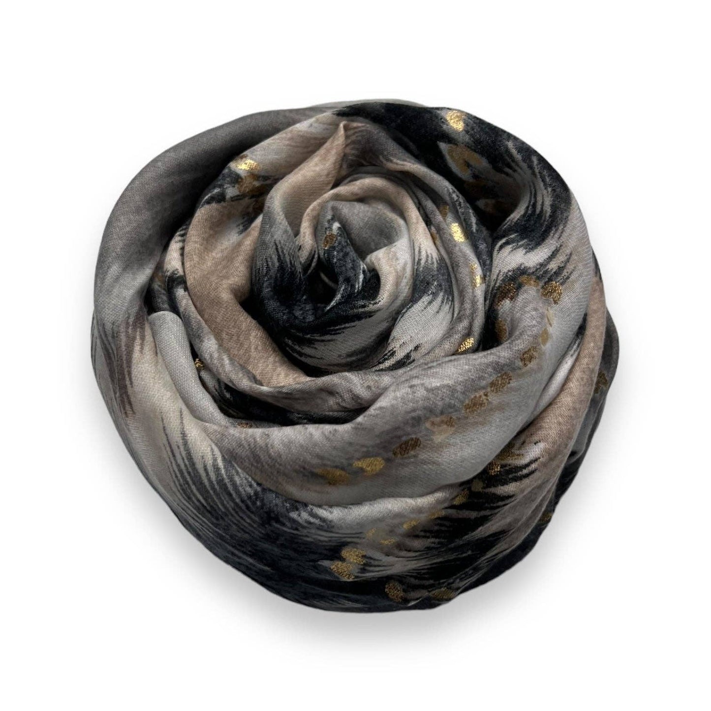 Lili Scarves - Colourful Wave Scarf Finished with Fringes: Purple