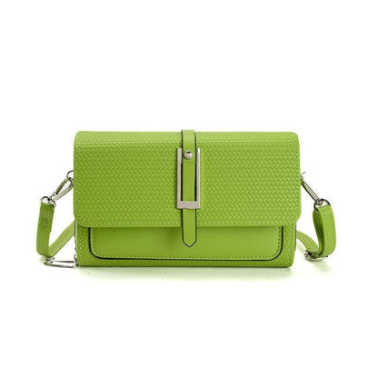 Silver-toned Classic Flap Over 2 Zipper Mobile Bag Essential: Black