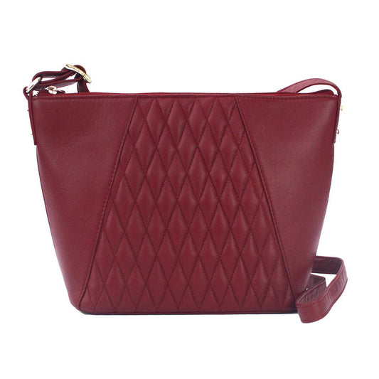 Alegra Handbag: Cranberry