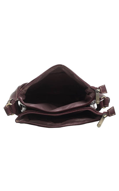 Bessie London - CLASSIC BUCKLE ZIPPER BAG: BLACK
